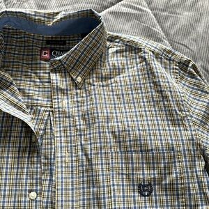 CHAPS Easy Care Plaid Button Up Shirt